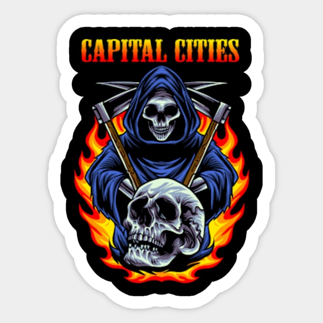 CAPITAL CITIES BAND Sticker by citrus_sizzle